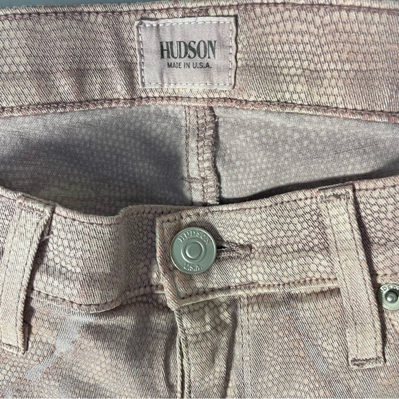 Sz 27 Hudson Jeans (Nico) snakeskin pink - Picture 4 of 11